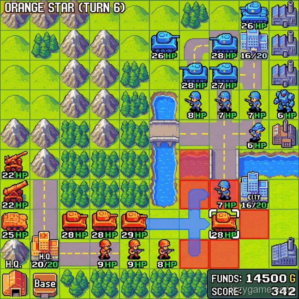 Advance Wars Gameplay