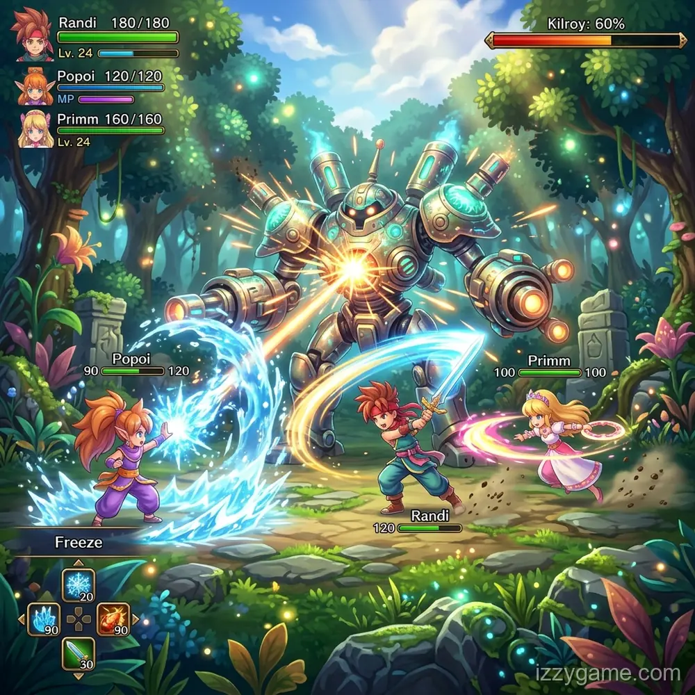 Secret of Mana Gameplay